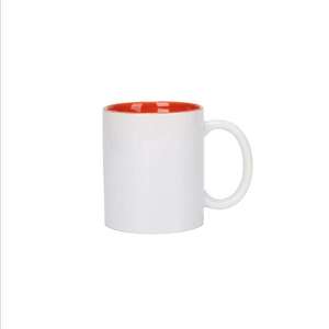 Tazza in bianco a sublimazione in ceramica da 11 once in vetro tazze da caffè diritte tazze da caffè con manico rotondo tazza di colore interno carino 36 pezzi <span class=keywords><strong>Per</strong></span> ogni colore - Product Image 5
