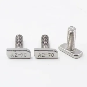สลักเกลียวหัว T เกลียวเมตริก A2-70 t Bolt A4-80 304 316 305 309S สแตนเลสสตีล - Product Image 2