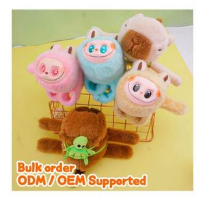 Fluffy Anime Magnetic <b>Snap</b> Big Head Super Soft Plush Toy Wristband PP Cotton Filling Mesh Lining Wearable <b>Bracelet</b> - Product Image 2