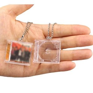 DIY 열쇠 고리 배낭 매달려 장식 열쇠 고리에 대 한 사용자 정의 빈 미니 CD 케이스 열쇠 고리 - Product Image 6