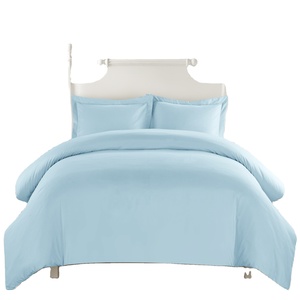 Queen Luxury Microfiber 1000-TC Juego de <span class=keywords><strong>funda</strong></span> nórdica Edredón de 3 piezas con cremallera Estilo tejido Liso para uso en Hoteles para niños - Product Image 1