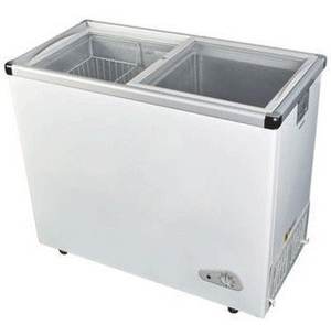 뜨거운 판매 238L 평면 유리 도어 가슴 냉동 아이스크림 디스플레이 가슴 냉동고 - Product Image 6