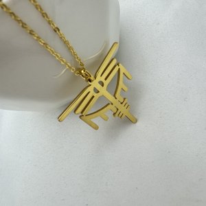 Nuovo prodotto della mitologia norrena collane da donna nuovo arrivo 2023 valchiria simbolo ciondolo in acciaio inox femminile Power collane - Product Image 3