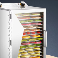 Déshydrateur alimentaire domestique, machine à fruits secs et légumes, séchoir à aliments à 18 plateaux grande capacité