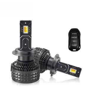 Nouvelles ampoules de phares LED 100W 12000LM H1 H3 H4 H7 H11 9004 9005 9006 6000k avec télécommande - Product Image 2