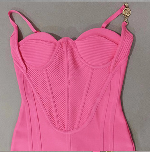Personalizzazione aderente tubo cinturino regolabile Sexy taglie forti aderenti abiti attillati Sexy corsetto da donna - Product Image 1