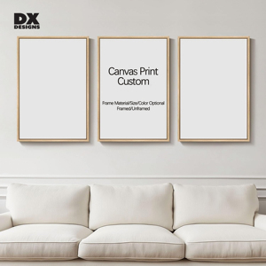 DX Designs Stampa su Tela Personalizzata con Cornice e Dipinto su Tela con Cornice in Alluminio/Legno, Tela per Esposizione a Parete - Product Image 1