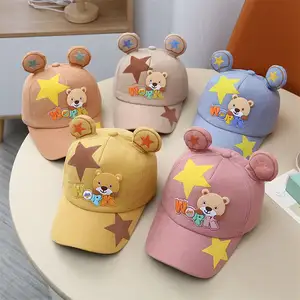 Sombreros de bebé primavera y verano niño y niña bebé gorra de béisbol niños bebés lindos sombreros de bebé de dibujos animados