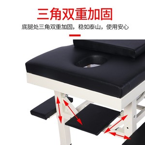 Table de massage professionnelle avec cadre en acier inoxydable et éponge haute densité, durable pour usage commercial - Product Image 5