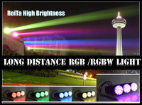 Luminaire de rondelle murale à LED RGBAW étanche IP66 professionnel de 200 watts-Éclairage de scène DMX512 de qualité architecturale