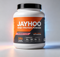 Poudre de protéines de lactosérum JAYHOO, complément alimentaire pour la musculation, soutien à la croissance musculaire, nutrition sportive, poudre de protéines, emballage en fût plastique, OEM ODM