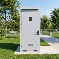 Toilettes portables individuelles sur mesure pour usine, cabine de toilettes mobile préfabriquée, toilettes sanitaires publiques extérieures pour camping et parcs