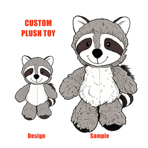 Nouveau porte-clés en peluche en fourrure de raton laveur, adorables jouets en peluche Marmotte, poupées animales personnalisées pour enfants - Product Image 5