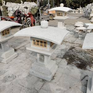 โคมไฟหินทรงหกเหลี่ยมแบบญี่ปุ่น โคมไฟหินยูกิมิ โคมไฟเจดีย์หินแบบญี่ปุ่น - Product Image 2