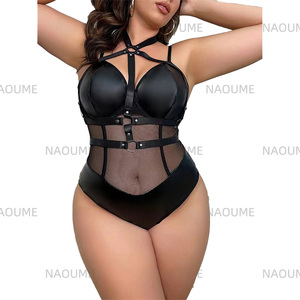 Hot Selling <strong>Big</strong> Size Underwear Sexy Lingerie Gauze <strong>Big</strong> Size Hollow Out Lingerie <strong>Onesie</strong> One-piece Sexy Suit Sex Toys for Women - Product Image 2