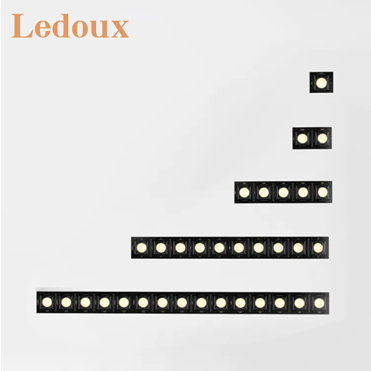 LEDOUX กระจังหน้าพิพิธภัณฑ์ห้องนั่งเล่น,ไฟดาวน์ไลท์แบบ Led ป้องกันแสงสะท้อนดีไซน์ทันสมัยสำหรับ2 4 10 20 30 W