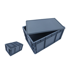 Caja móvil de plástico personalizable logística transporte almacenamiento caja de plástico apilable caja de rotación - Product Image 1