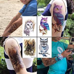 Personalizada jirafa de tatuaje temporal medio brazo Extra hombres de manga de hombro <span class=keywords><strong>pierna</strong></span> medio brazo etiqueta - Product Image 5