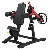 Entraîneur de levage de bras latéral commercial avec tube ovale plat chargé de plaque équipement de Fitness de gymnastique en acier de qualité supérieure à haute intensité
