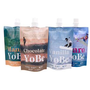 Bolsa líquida con impresión digital personalizada, bolsa de plástico para bebidas con boquilla - Product Image 1