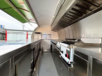 Remorque alimentaire mobile multifonctionnelle MAICHE en fibre de verre personnalisée à 4 roues pour extérieur, camion BBQ, chariot de restauration rapide, bar à hamburgers et frites