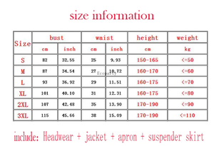 Nouveau Maid Cosplay Costume Hommes Femmes Anime Maid Outfit Adulte Longue Robe Lolita Noir et Blanc Tablier Robes S-XXXL - Product Image 5