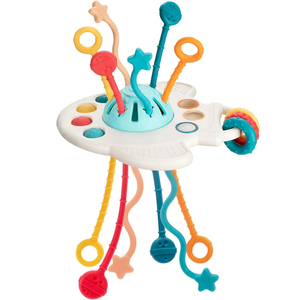 Giocattoli Educativi Montessori per Bambini Giochi Sensoriali in Silicone da Tirare Giocattolo per Neonati Giochi per Bambini da 6 a 12 Mesi - Product Image 1