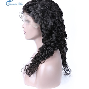 Guarantee Hair Brazilian/peruvian Mink Hair Frontal Lace Wig Natural <b>Wave</b> Lace Wig Natural Color Handmade and Machine Wefted Wig - Product Image 3