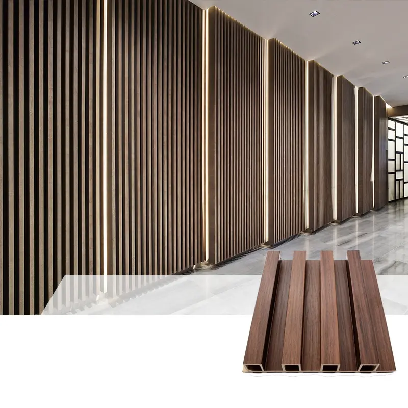 Professional Manufacturer Wooden Grain PVC WPC Wall Panels for Decoration