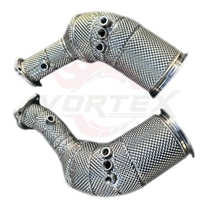 ท่อไอเสียสแตนเลส Vortex SS304 พร้อมแผ่นกันความร้อน สำหรับ Audi RS5 B9 B9.5 2.9T TFSI ปี 2018-2024 - Product Image 4