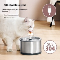 Abreuvoir intelligent Animal automatique intelligent en acier inoxydable chien chat fontaine d'eau