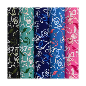 120gsm 100D Maza 4 Way Stretch Super Doux 95% Polyester 5% Spandex Bubu Tissé Fleur Imprimer <span class=keywords><strong>Mango</strong></span> Four Way Spandex Tissu - Product Image 4