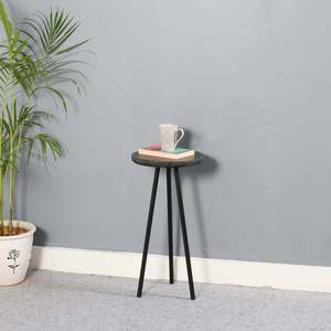 Small Modern Home Furniture Fully Customizable Wooden Top Coffee <b>Table</b> with Durable Metal Legs for Living Room Use - Product Image 5