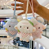En gros, Porte-clés poupées en peluche mignonnes : Agneau chef, Pendentifs, Poupées de sac à suspendre, Petits animaux exquis