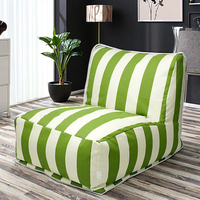Chaise longue à rayures verticales modernes Hotsale pour l'extérieur Style chinois canapé-lit tissu d'ameublement