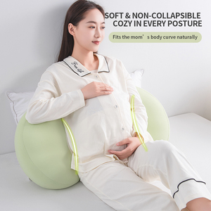 Oreiller de grossesse ergonomique multifonctionnel en mousse à mémoire de forme pour femmes enceintes dormeuses sur le côté - Product Image 2