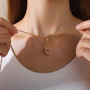 Collar con Colgante de Moda, Aleación de Zinc, Chapado en Oro de 18K, Forma de Animal, Estilo Playero, Joyería para Mujer, Regalo - Product Image 4