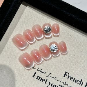 1-100 Prêts à Expédier Ongles Press-On de Luxe Faits Main en Acrylique, Vente en Gros, Ongles Press-On Longs Coffin avec Boîte d'Emballage - Product Image 6