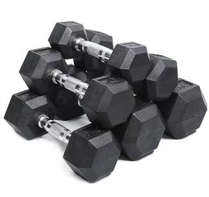 Trasporto per il fitness di peso esagonale rivestito di gomma di sollevamento pesi palestra <span class=keywords><strong>5</strong></span> <span class=keywords><strong>kg</strong></span> <span class=keywords><strong>manubri</strong></span> - Product Image 3
