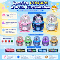 Fabricant personnalisé enfants et adultes prix maison de bonbons griffe Machine vraie grue d'arcade Machine d'amusement à pièces