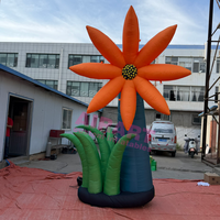 Ballon gonflable géant de 12 pieds de haut avec ventilateur intégré, facile à installer pour la décoration extérieure