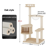 Moyen petit luxe meubles de maison bois chat griffoir tour jouet arbre à chat avec poteau en sisal hamac cadre d'escalade pour chats animaux de compagnie