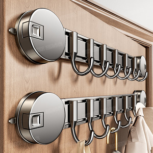 Suction Cup Hook <b>Wall</b> Mounted <b>Coat</b> <b>Rack</b> Removable Key Organizer Entryway Storage <b>Rack</b> Round Shape - Product Image 1
