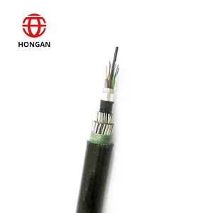 12f 24f 36 F tek modlu G652d açık Fiber optik kablo Gyta53 çelik bant zırh ile