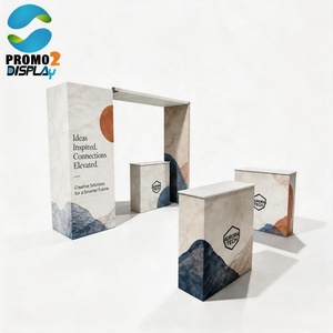 Stand Espositivo Portatile 10x10ft - Tessuto Tensionato con Stampa Personalizzata a Sublimazione per Fiere - Product Image 1