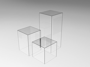 <strong>Acrylic</strong> <strong>Cube</strong> Box clear square Wedding Plinths Pedestal Cylinders Pillar <strong>Acrylic</strong> Flower <strong>Display</strong> Stand - Product Image 6
