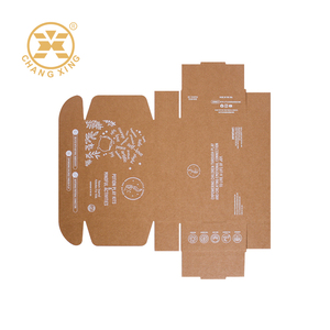 Высококачественная картонная гофрированная упаковочная коробка с индивидуальным логотипом, крафт-бумага, Подарочная плоская бумажная коробка для одежды - Product Image 2