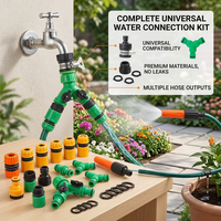 Ensemble de raccords rapides pour tuyau d'arrosage en plastique de 1/2 pouce, écologique, pour l'arrosage des fleurs, l'irrigation des légumes, outil d'arrosage rural