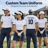 Polo de golf personnalisé minimaliste pour club, performance, tournoi, tenue d'équipe OEM