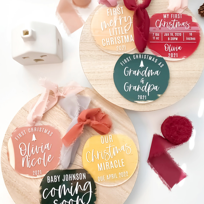 Tree Ornament Acrylic Christmas Ornaments